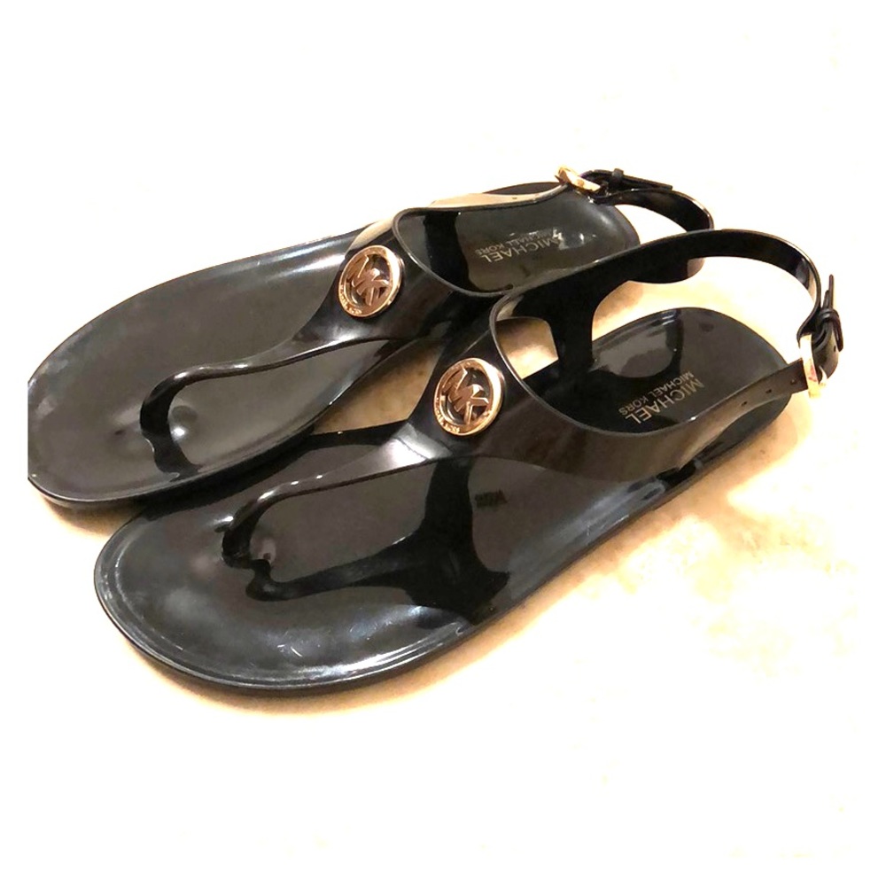 Michael Kors Jelly Black Sandals